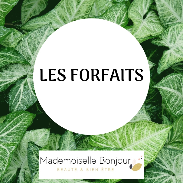 Les forfaits du Bar à Cire Mademoiselle Bonjour
